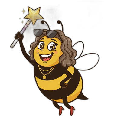 Biz Bee with magic wand