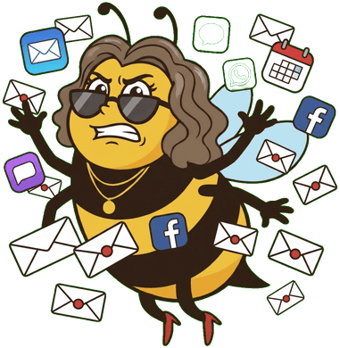 Bee overwhelmed by app icons